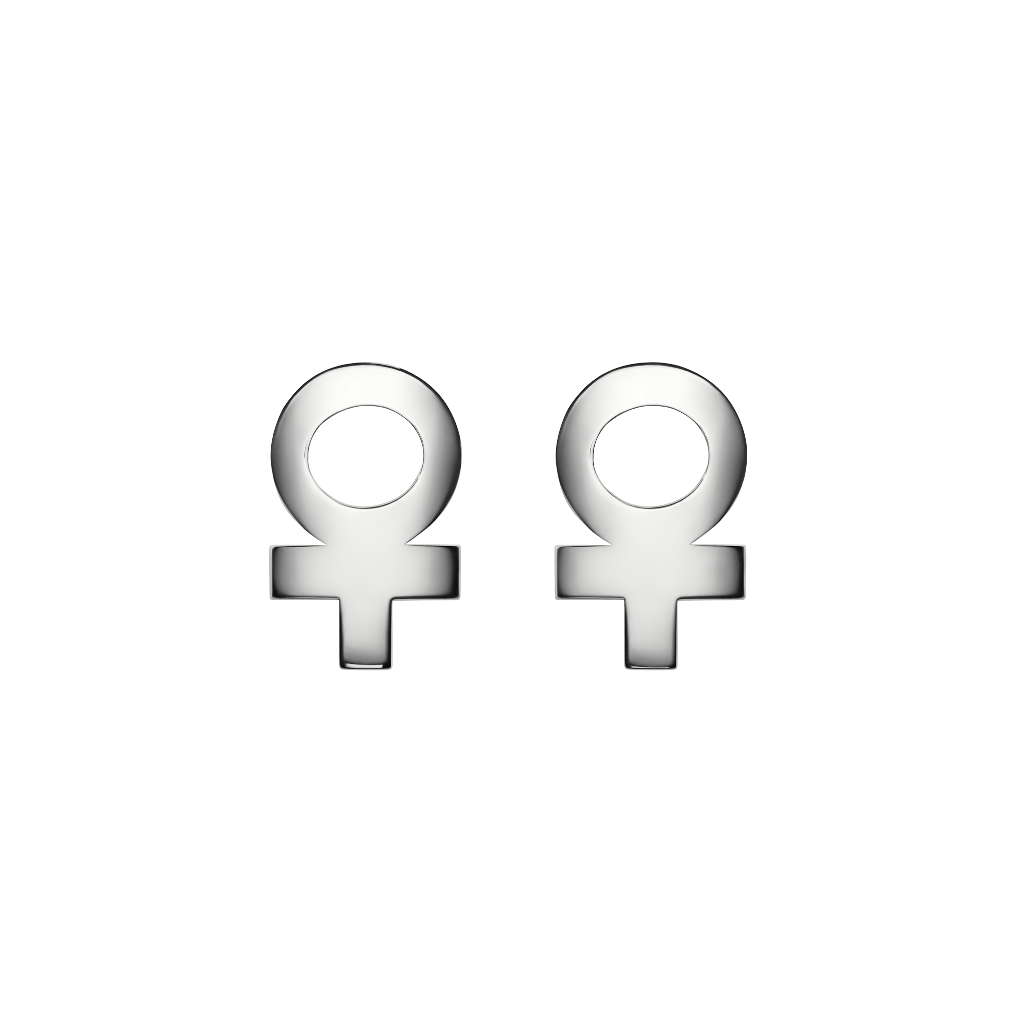 A detail of ♀ Studs Earring in Silver
